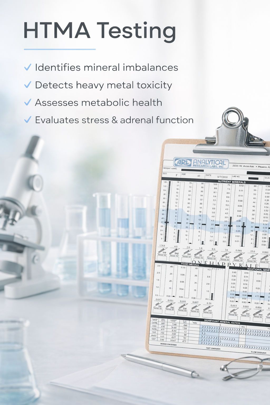 picture of htma test showing some benefits